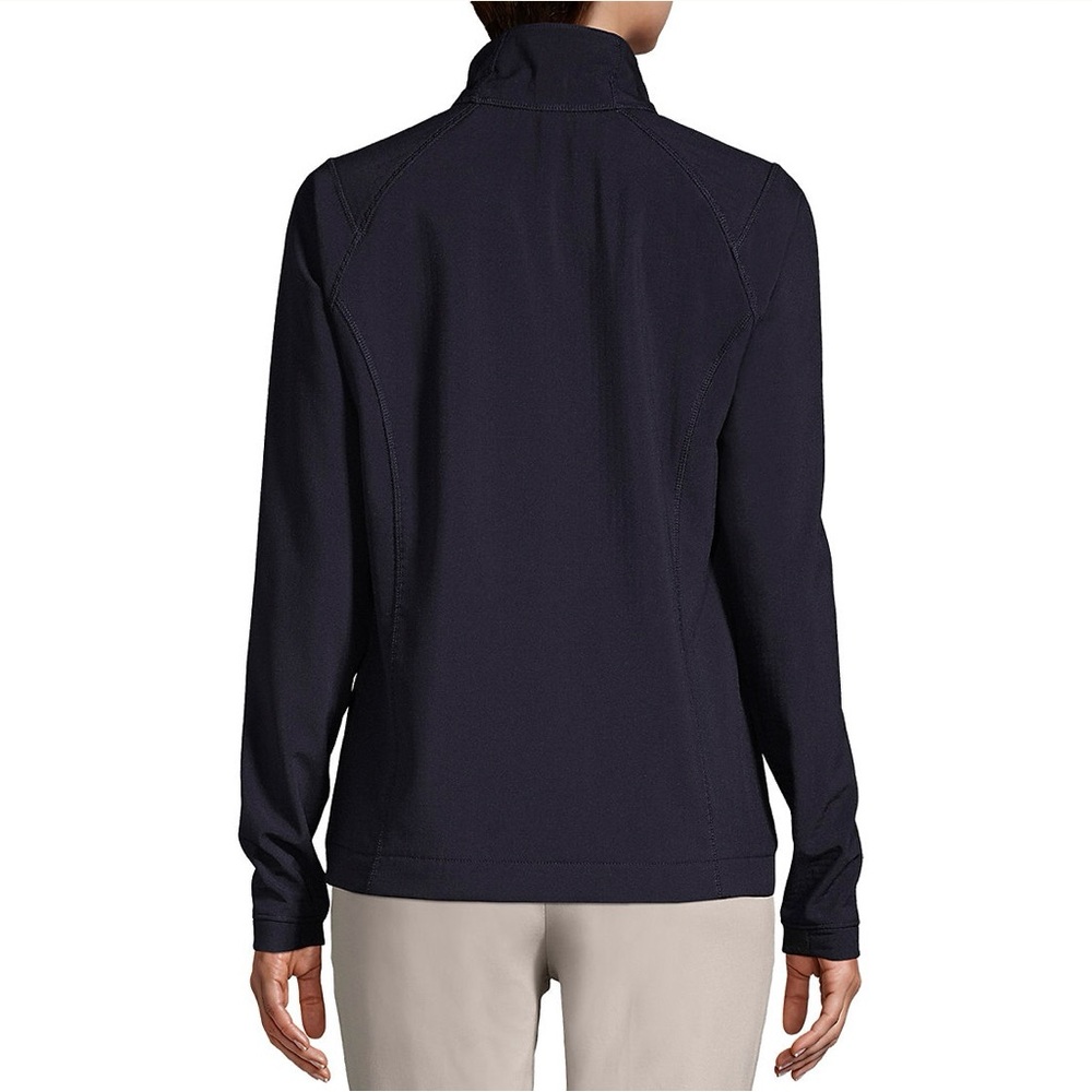 Lands End Large Navy Soft Shell Jacket Euc - image 2